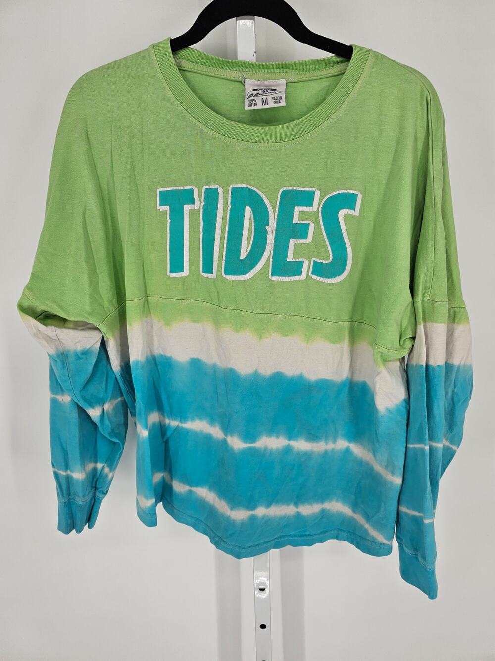 J. America Game Day Jersey in a green and blue tie-dye Sz M Jack & Jack Tides